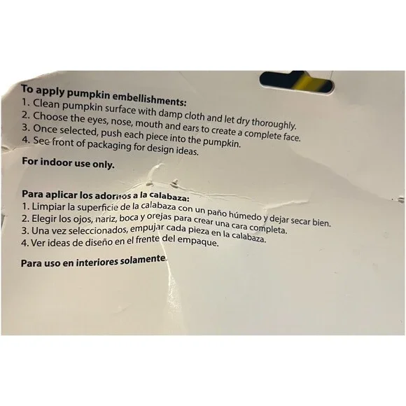 Way to Celebrate Halloween Create Your Own Monster Pumpkin Kit No Carve 17 Pc - Picture 6 of 11